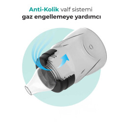 Mamajoo Kulplu Akıtmaz Alıştırma Bardağı, 160 ml, Siyah, 6 Ay+, 1 Adet - 3