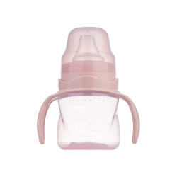 Mamajoo Kulplu Akıtmaz Alıştırma Bardağı, 160 ml, Powder Pink, 6 Ay+, 1 Adet - Mamajoo