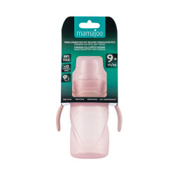 Mamajoo Kulplu Akıtmaz Alıştırma Bardağı, 270 ml, Powder Pink, 9 Ay+, 1 Adet - 8