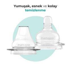 Mamajoo Kulplu Alıştırma Biberonu, Yılbaşı Özel Koleksiyonu 160 ml, 6 Ay+, 1 Adet - 5