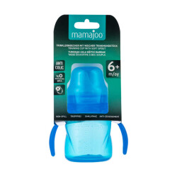 Mamajoo Kulplu Akıtmaz Alıştırma Bardağı, 160 ml, Mavi, 6 Ay+, 1 Adet - 8