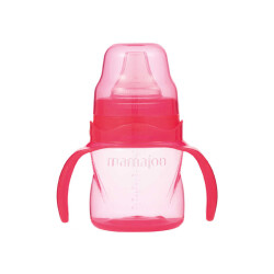 Mamajoo Kulplu Akıtmaz Alıştırma Bardağı, 160 ml, Pembe, 6 Ay+, 1 Adet 