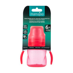 Mamajoo Kulplu Akıtmaz Alıştırma Bardağı, 160 ml, Pembe, 6 Ay+, 1 Adet - 8