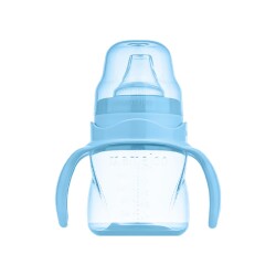 Mamajoo Kulplu Akıtmaz Alıştırma Bardağı, 160 ml, Powder Blue, 6 Ay+, 1 Adet - Mamajoo