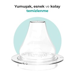 Mamajoo Kulplu Akıtmaz Alıştırma Bardağı, 160 ml, Powder Blue, 6 Ay+, 1 Adet - 4