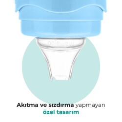 Mamajoo Kulplu Akıtmaz Alıştırma Bardağı, 160 ml, Powder Blue, 6 Ay+, 1 Adet - 5