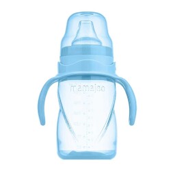 Mamajoo Kulplu Akıtmaz Alıştırma Bardağı, 270 ml, Powder Blue, 9 Ay+, 1 Adet - Mamajoo