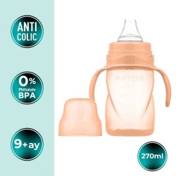 Mamajoo Kulplu Akıtmaz Alıştırma Bardağı, 270 ml, Powder Blush, 9 Ay+ 1 Adet - 2