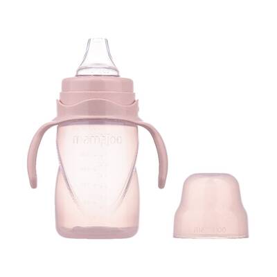 Mamajoo Kulplu Eğitici Bardak 270 ml & Yedek İkili Bardak Ucu / Powder Pink