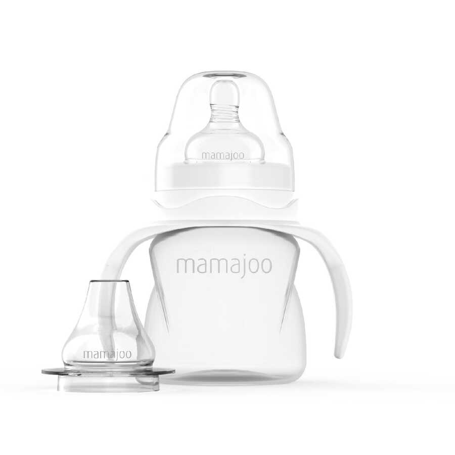 Mamajoo Kulplu Alıştırma Biberonu 160 ml, 6 Ay+, M Beden, Anti-Kolik - Mamajoo