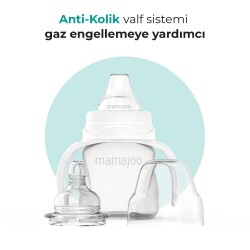 Mamajoo Kulplu Alıştırma Biberonu 160 ml, 6 Ay+, M Beden, Anti-Kolik - 3