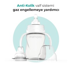 Mamajoo Kulplu Alıştırma Biberonu 270 ml, 9 Ay+, L Beden, Anti-Kolik - 3