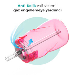 Mamajoo Leak-Proof Anti-Colic Straw Cup, 270 ml, Pink, 12 Mo+ - 3