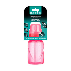 Mamajoo Leak-Proof Anti-Colic Straw Cup, 270 ml, Pink, 12 Mo+ - 8