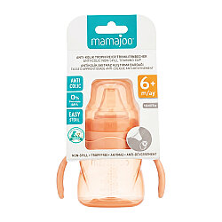 Anti-Colic Spill-Proof Trainer Cup With Handles 160 Ml Powder Blush, 6+ Months - 7