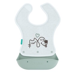 Mamajoo 2-in-1 Katlanır Mama Önlüğü / Powder Green - 1