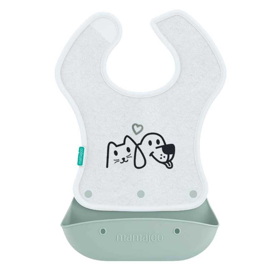Mamajoo 2-in-1 Katlanır Mama Önlüğü / Powder Green - Mamajoo