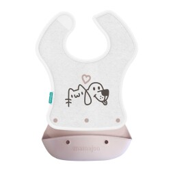 Mamajoo 2-in-1 Katlanır Mama Önlüğü / Powder Pink 
