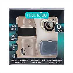 Mini Gift Set Black | Anti-Colic Baby Bottle 150 Ml And Orthodontic Soother & Storage Case - 1