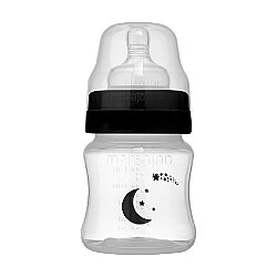 Mini Gift Set Black | Anti-Colic Baby Bottle 150 Ml And Orthodontic Soother & Storage Case - 2