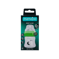 Mamajoo Night&Day Feeding Bottle 160 ml & Anticolic Soft Spout 2-pack & Storage Box & Training Cup Bottle Handles - Thumbnail