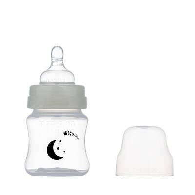 Mamajoo Night&Day Feeding Bottle 160 ml & Non Spill Training Cup Black 270ml with Handle