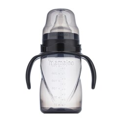 Mamajoo Night & Day Feeding Bottle 160 ml & Non Spill Training Cup Black 270ml with Handle & Orthodontic Design Soothers with Sterilization & Storage Box 6+ months - Thumbnail