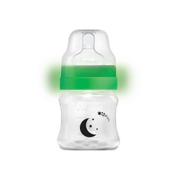 Mamajoo Night & Day Feeding Bottle 160 ml & Orthodontic Design Soothers Black & Pearl with Sterilization & Storage Box / Night & Day 0+ months - Thumbnail