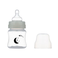 Mamajoo Night & Day Feeding Bottle 160 ml & Orthodontic Design Soothers Black & Pearl with Sterilization & Storage Box / Night & Day 0+ months - Thumbnail