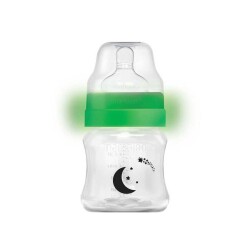 Mamajoo Night & Day Feeding Bottle 160 ml & Orthodontic Design Soothers Black & Pearl with Sterilization & Storage Box / Night & Day 0+ months - 2