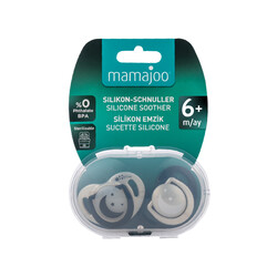 Mamajoo Night & Day Feeding Bottle 270 ml & Orthodontic Design Soothers Black & Pearl with Sterilization & Storage Box / Night & Day 6+ month - Thumbnail