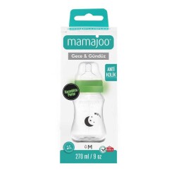 Mamajoo Night & Day Feeding Bottle 270 ml & Orthodontic Design Soothers Black & Pearl with Sterilization & Storage Box / Night & Day 6+ month - 10