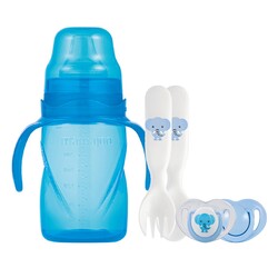  - Mamajoo Non Spill Training Cup Blue 270ml Set
