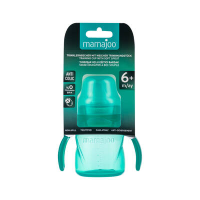 Mamajoo Non Spill Training Cup Green 160ml with Handle