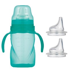 Mamajoo Non Spill Training Cup Green 270ml with Handle & Anticolic Soft Spout 2-pack & Storage Box - Thumbnail