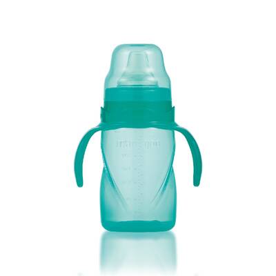 Mamajoo Non Spill Training Cup Green 270ml with Handle & Anticolic Soft Spout 2-pack & Storage Box