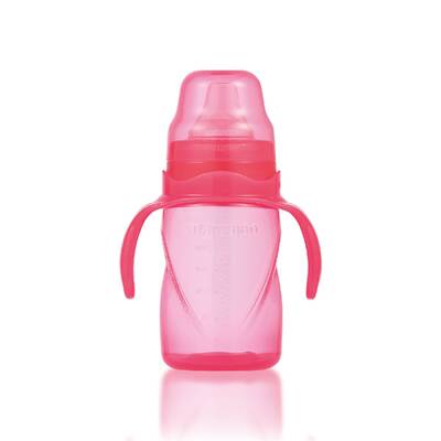 Mamajoo Non Spill Training Cup Pink 270ml with Handle & Anticolic Soft Spout 2-pack & Storage Box