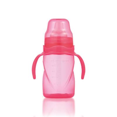 Mamajoo Non Spill Training Cup Pink 270ml with Handle & Anticolic Soft Spout 2-pack & Storage Box