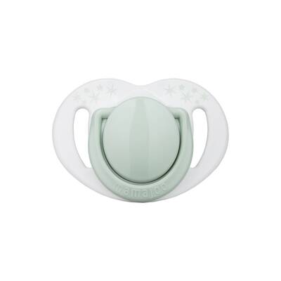 Mamajoo Non Spill Training Cup Powder Green 270ml with Handle & Orthodontic Design Soother Powder Green with Sterilization&Storage Box 12+ months