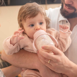 Mamajoo Non Spill Training Cup Powder Pink 270ml with Handle - 7