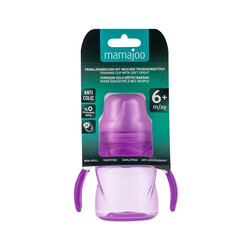 Mamajoo Non Spill Training Cup Purple 160ml with Handle - Thumbnail