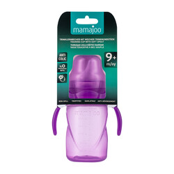Mamajoo Non Spill Training Cup Purple 270ml with Handle - Thumbnail