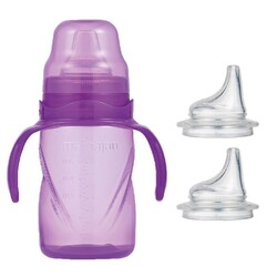 Mamajoo Non Spill Training Cup Purple 270ml with Handle & Anticolic Soft Spout 2-pack & Storage Box - Thumbnail