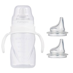 Mamajoo Non Spill Training Cup White 270ml with Handle & Anticolic Soft Spout 2-pack & Storage Box - Thumbnail