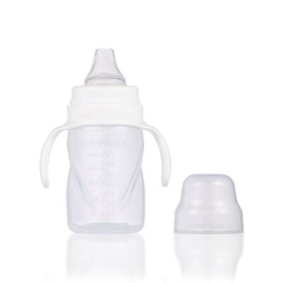 Mamajoo Non Spill Training Cup White 270ml with Handle & Anticolic Soft Spout 2-pack & Storage Box