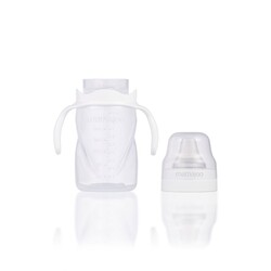 Mamajoo Non Spill Transparent Training Cup with Handle 270 ml - Thumbnail