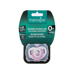 Mamajoo Orthodontic Design Soother Cow & Pink with Storage Box / 0+ Months - Thumbnail