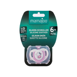 Mamajoo Orthodontic Design Soother Cow & Pink with Storage Box / 6+ Months - Thumbnail