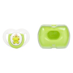  - Mamajoo Orthodontic Design Soother Frog Prince & Green with Storage Box / 0+ Months