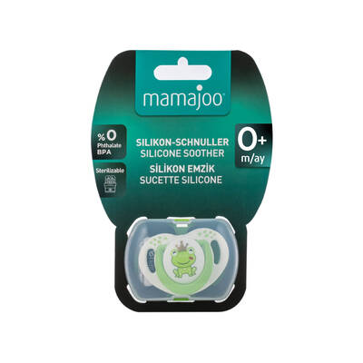 Mamajoo Orthodontic Design Soother Frog Prince & Green with Storage Box / 0+ Months